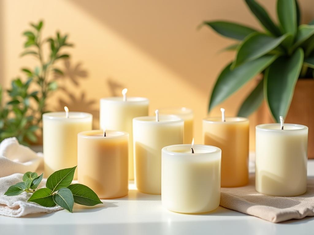 Velas ecológicas de soja y cera de abeja